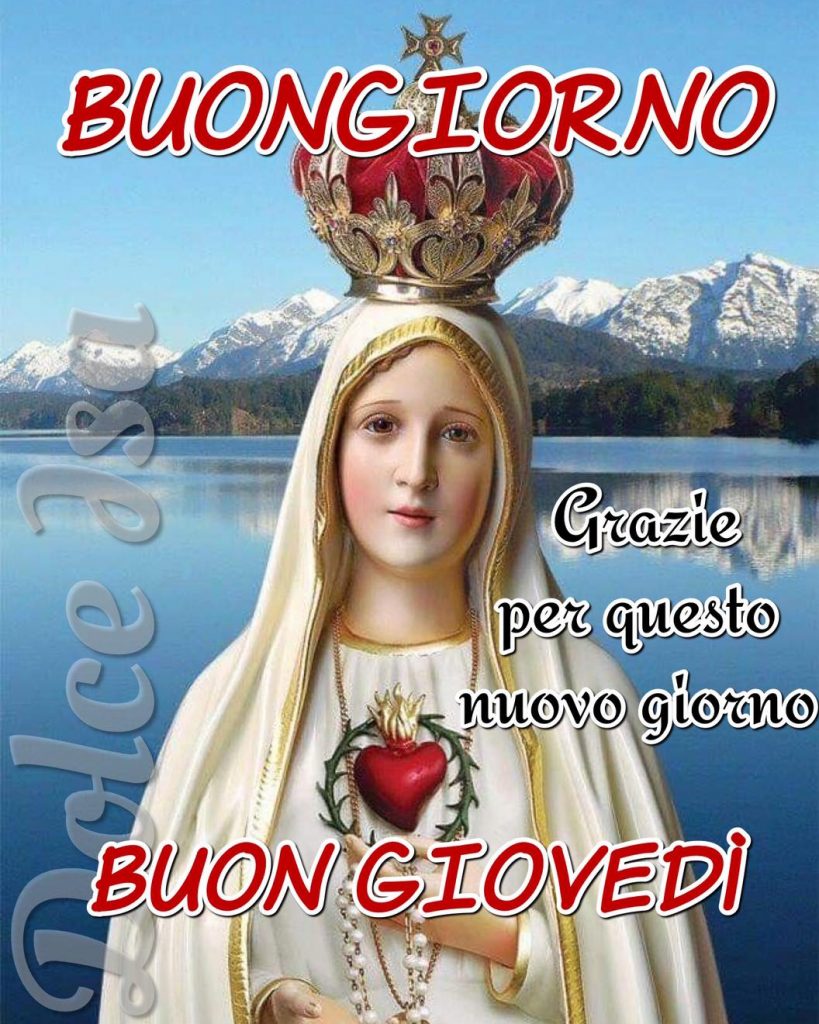 Buongiorno. Grazie per questo nuovo giorno. BUON GIOVEDÌ