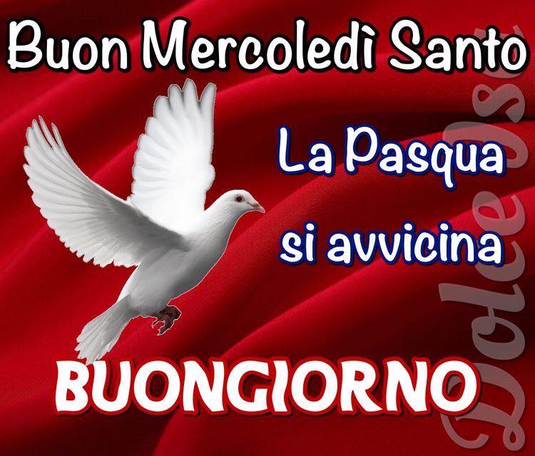 Buon Mercoledì Santo. La Pasqua si avvicina. Buongiorno