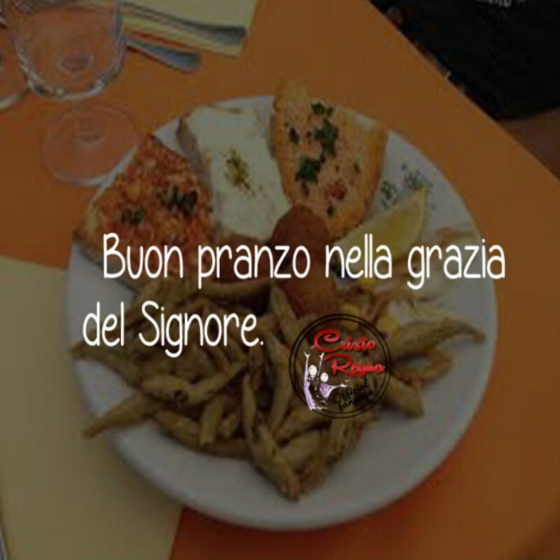 Buon pranzo nella grazia del Signore