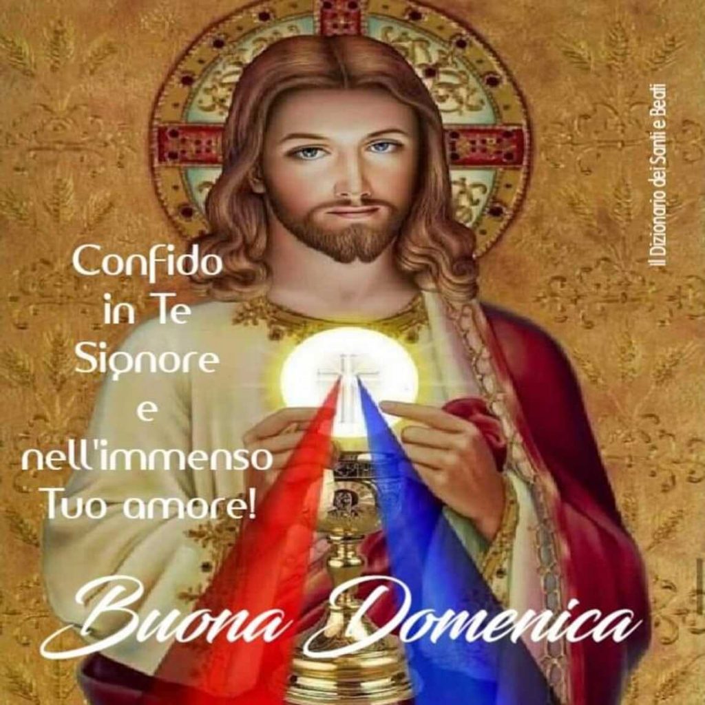Confido in Te Signore e nell'immenso Tuo amore! Buona Domenica