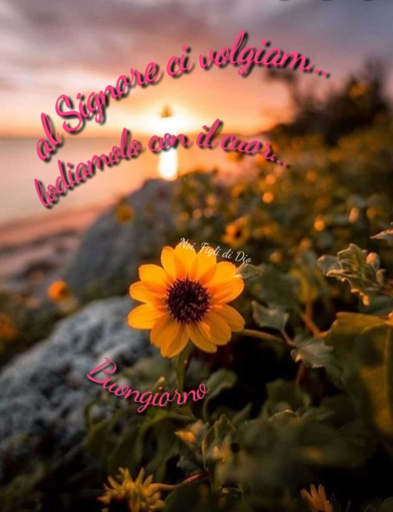 Al Signore ci volgiam... lodiamolo con il cuore... Buongiorno
