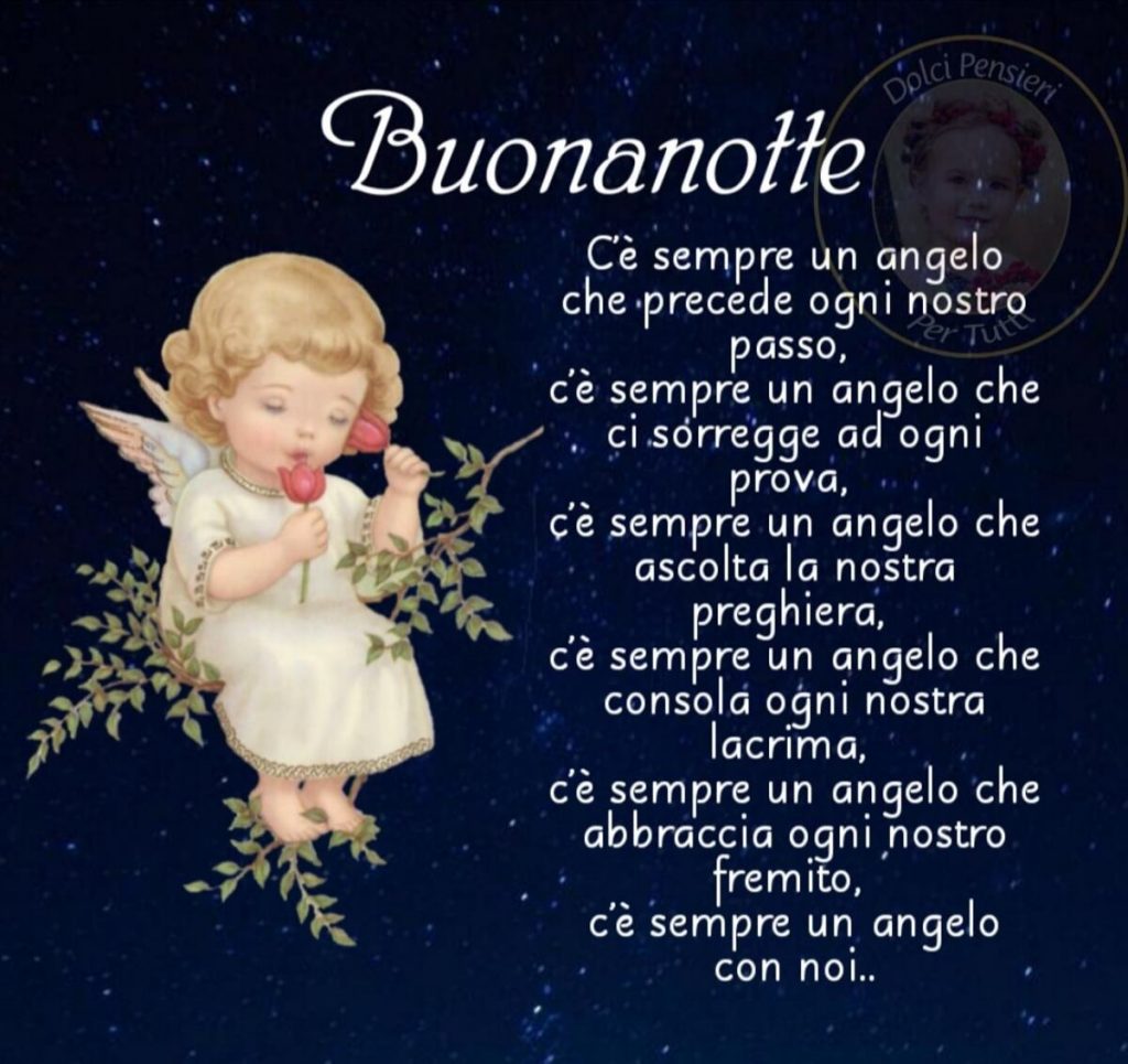 Immagini di buonanotte bellissime con gli Angioletti