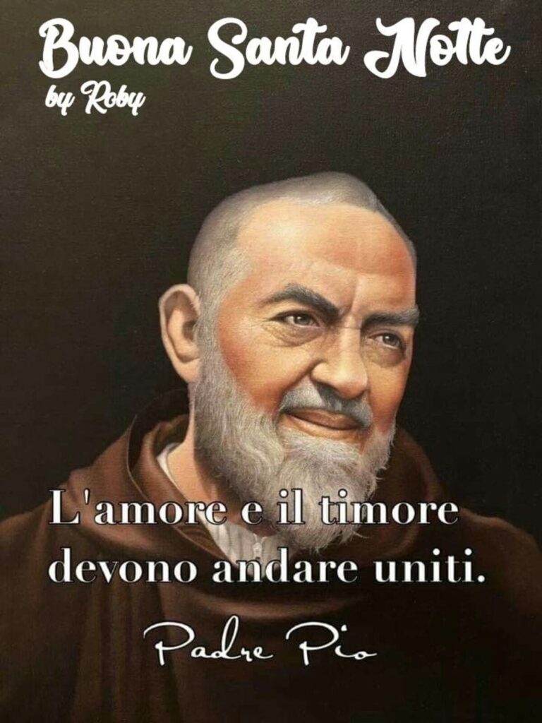 Immagini di buonanotte con Padre Pio