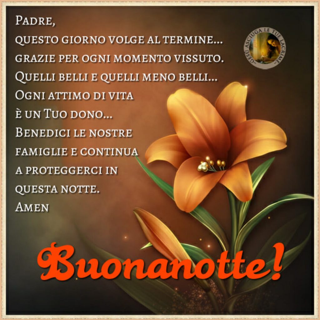 Immagini della buonanotte belle con preghiere della sera