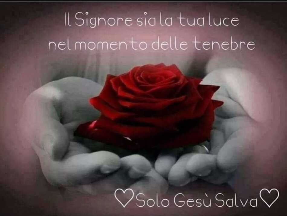 Il Signore sia la tua luce nel momento delle tenebre.