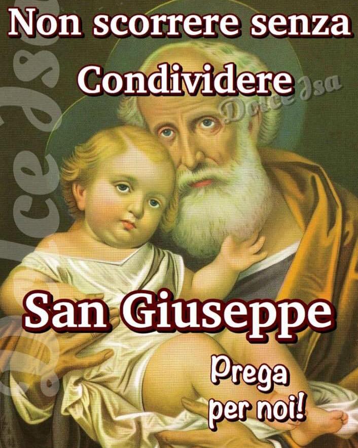 Non scorrere senza condividere San Giuseppe