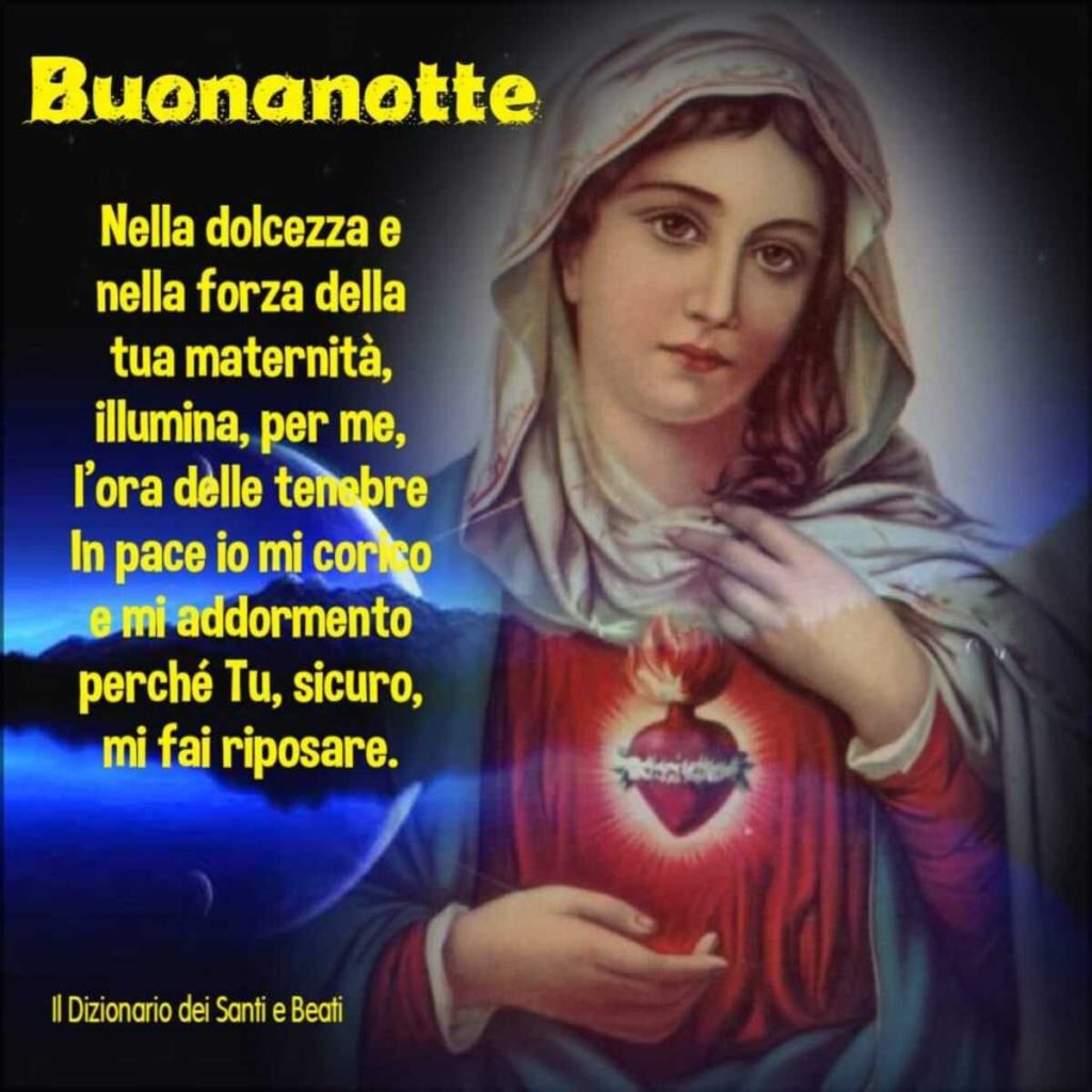 Immagini di buonanotte nuove con Maria