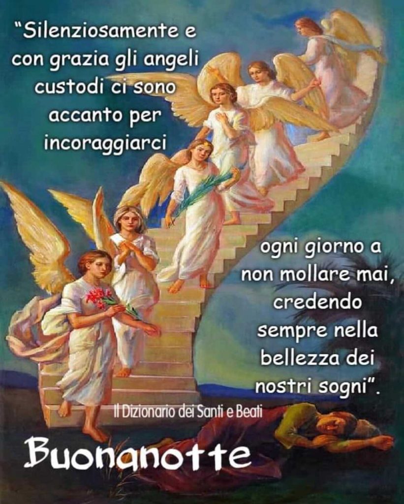 Immagini di buonanotte con gli angioletti