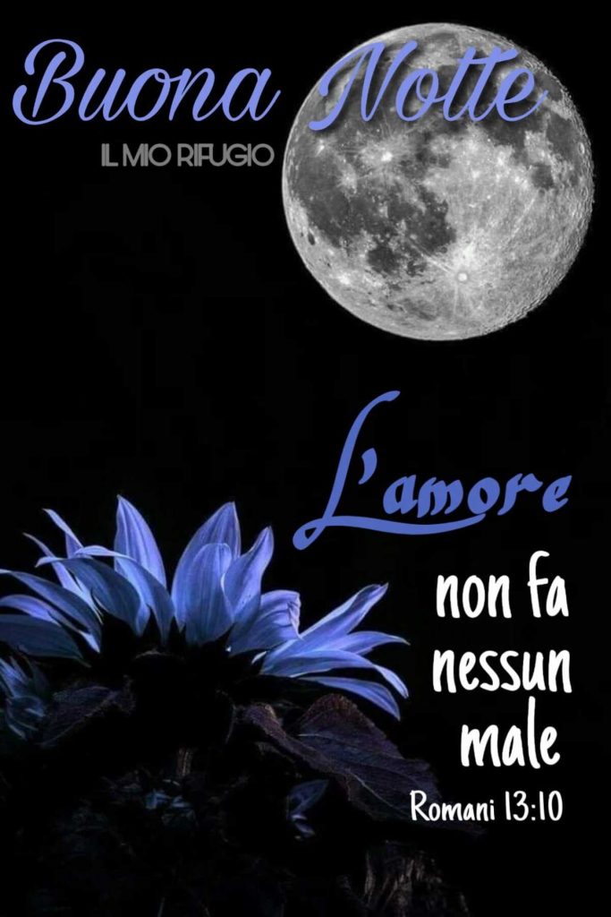 Buona Notte. "L'amore non fa nessun male" (Romani 13:10)