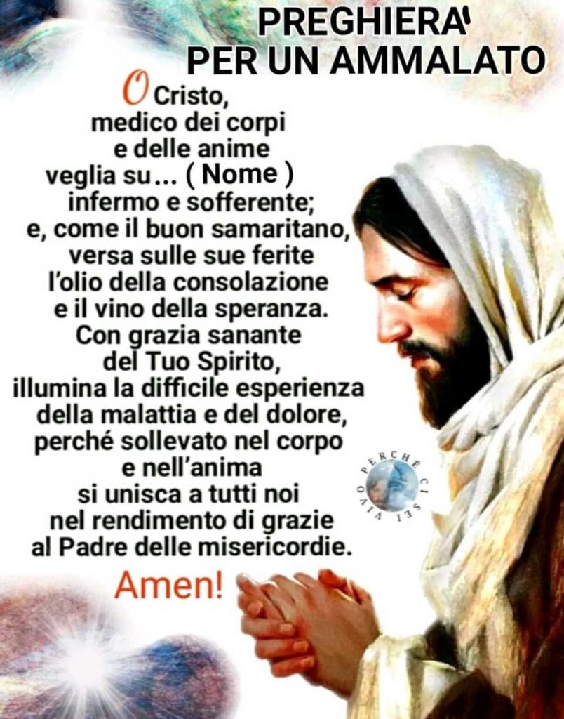 Preghiera per un ammalato