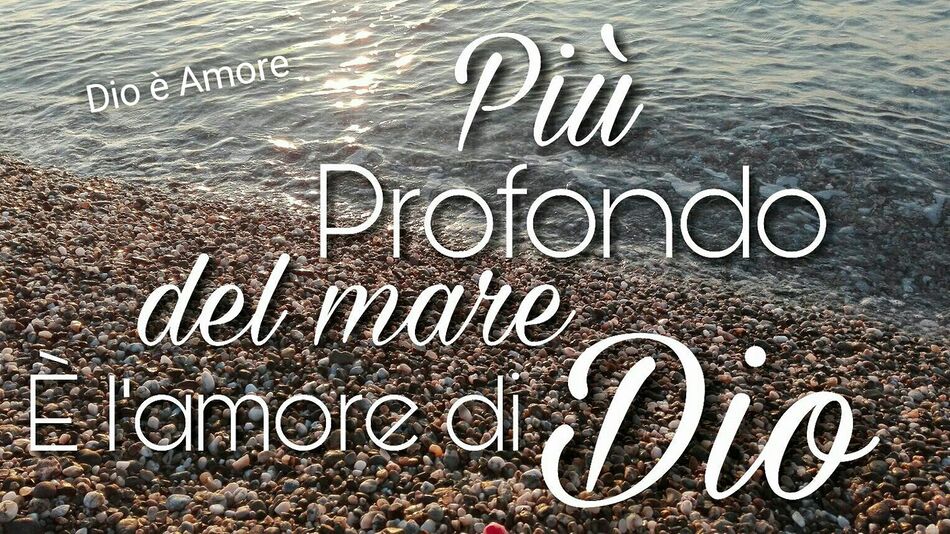 Più profondo del mare è l'amore di Dio