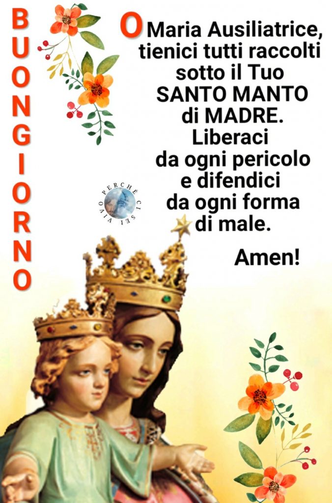 Immagini di buon giorno nuovissime con la Mamma Celeste