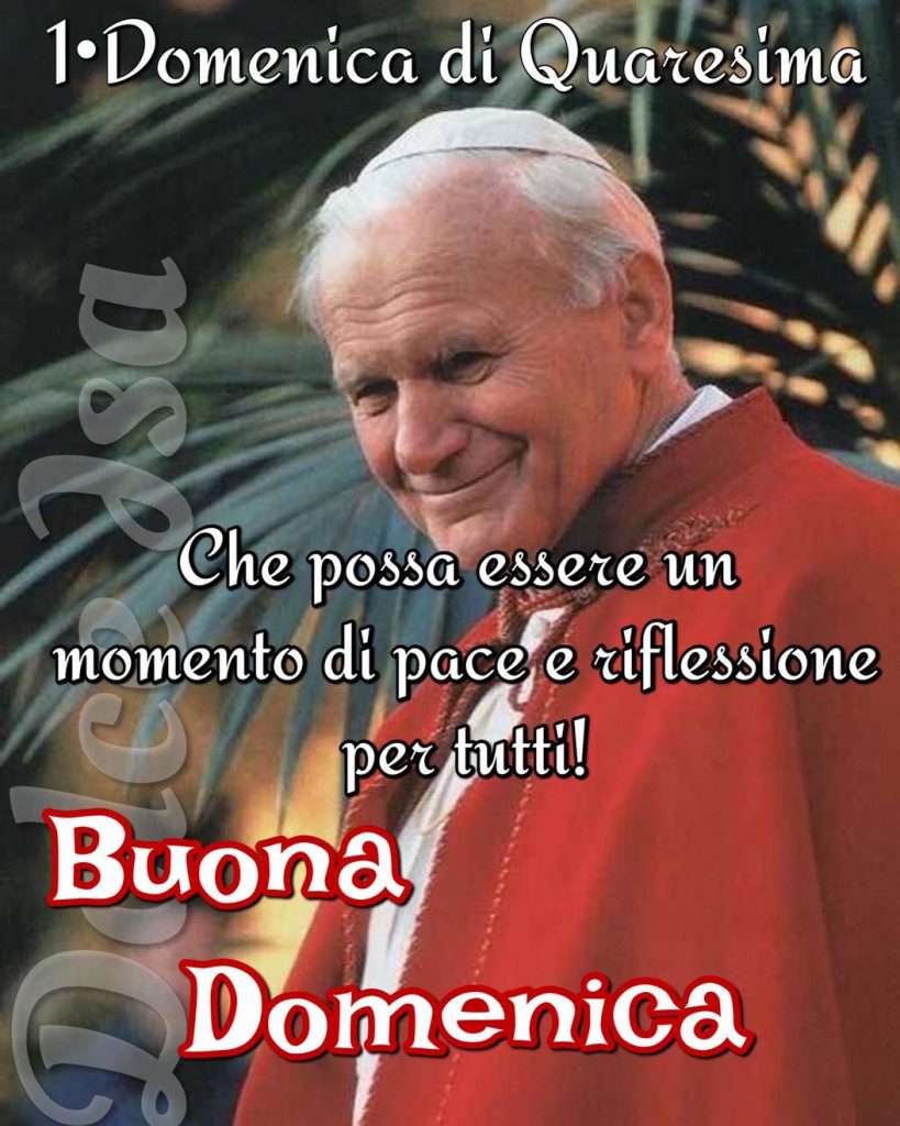 1° Domenica di Quaresima. Che possa essere un momento di pace e riflessione per tutti! Buona Domenica