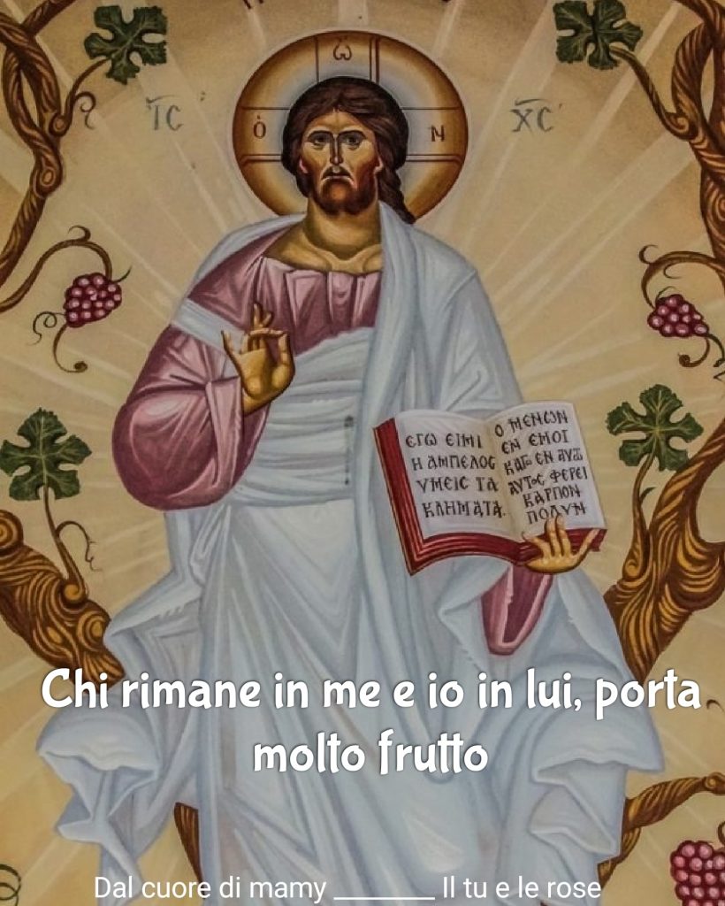 Chi rimane in me e io in lui, porta molto frutto