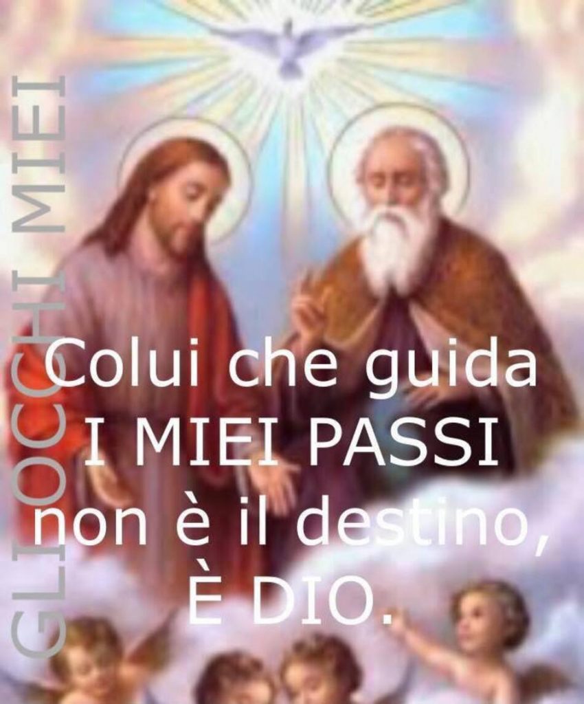 Colui che guida i miei passi non è il destino, è Dio. (Gli occhi miei)