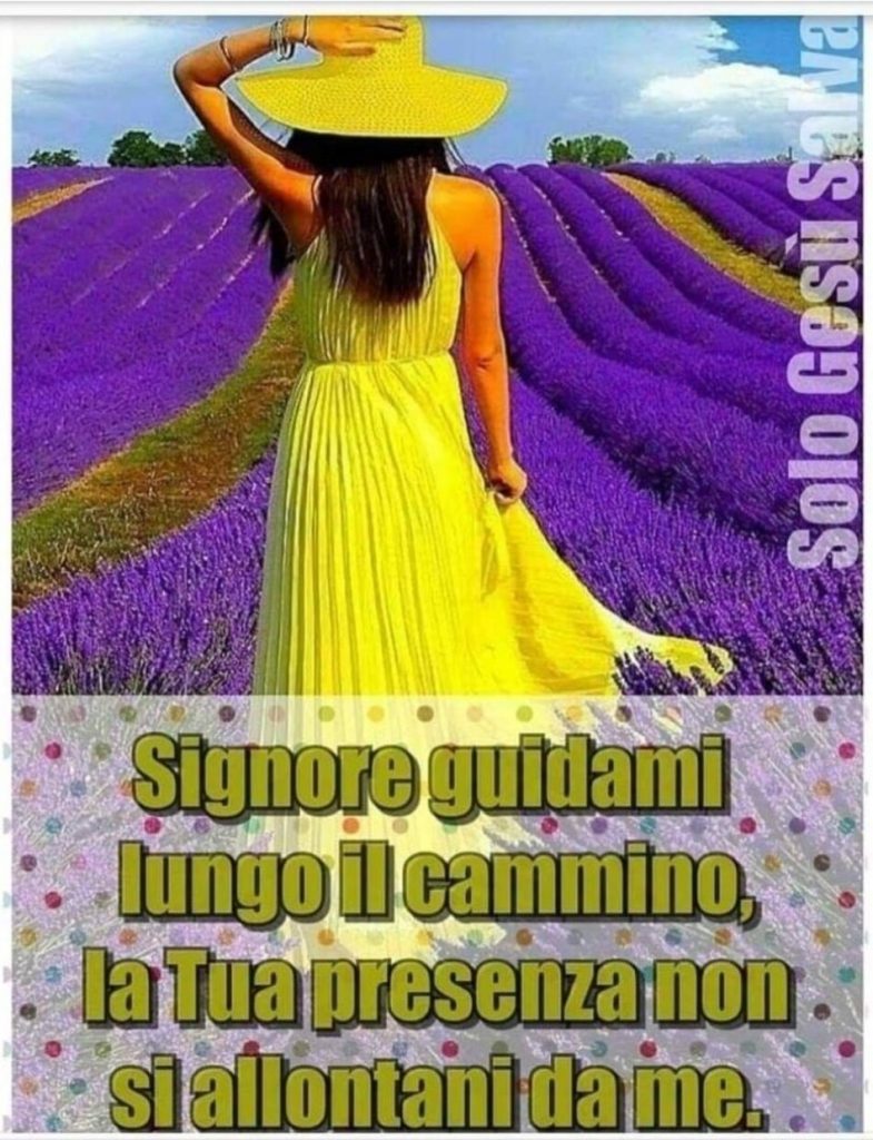 Signore guidami lungo il cammino. La Tua presenza non si allontani da me.