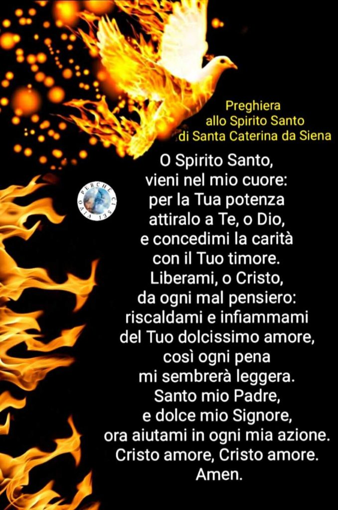 Preghiera allo Spirito Santo di Santa Caterina da Siena