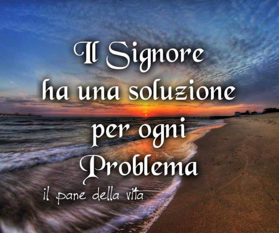 Il Signore ha una soluzione per ogni problema.