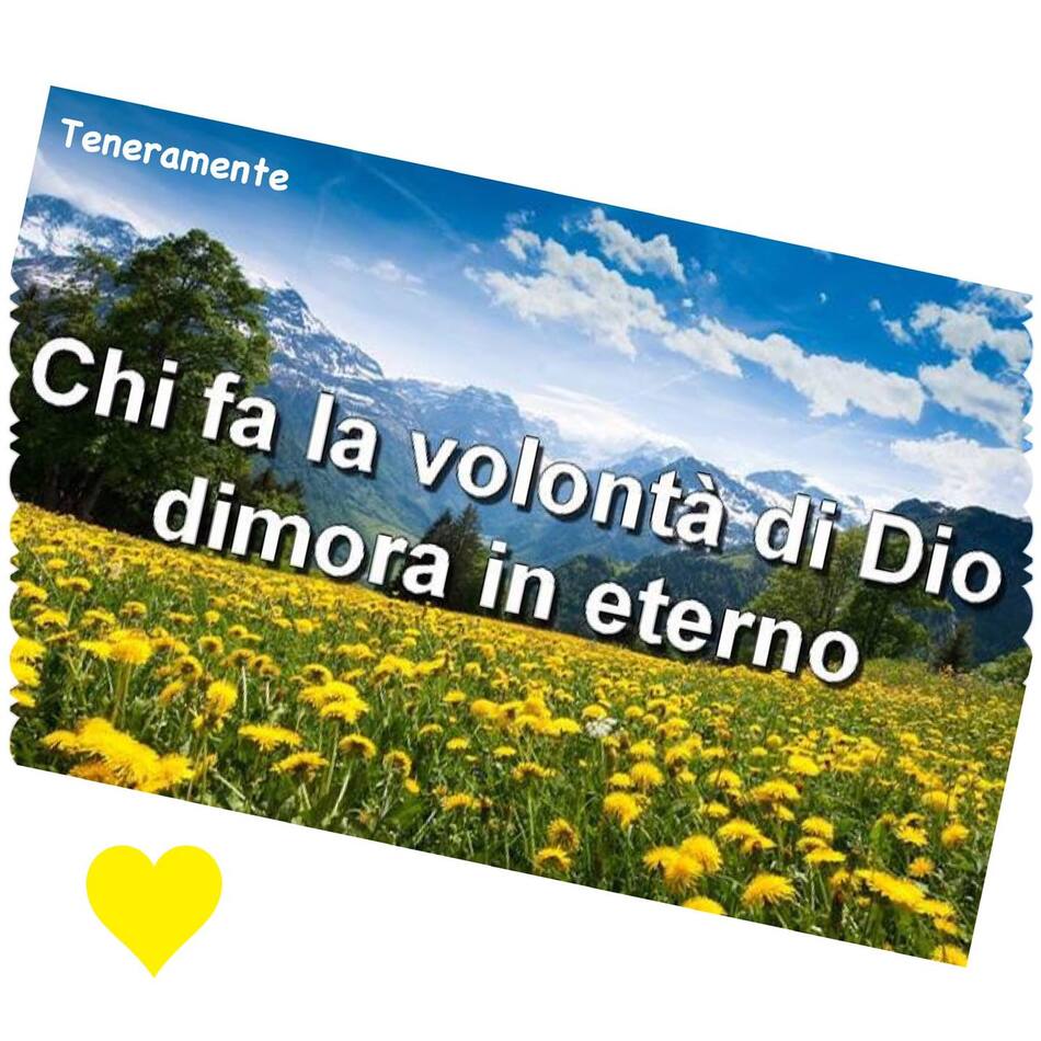 Chi fa la volontà di Dio dimora in eterno