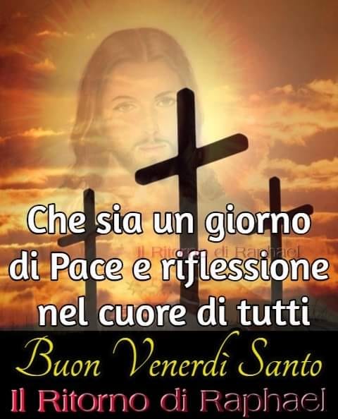 Che sia un giorno di pace e riflessione nel cuore di tutti. Buon Venerdì Santo